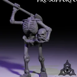 Miniature<Graveyard Skeleton Bundle - Miniature Marvels: Airplane Models & Painted Dice