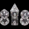 Shop All*Gray Ooze Dice w/ White Numbers - Miniature Marvels: Airplane Models & Painted Dice