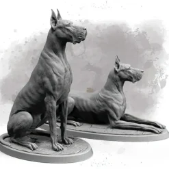 Shop All*Great Danes, 75mm - Miniature Marvels: Airplane Models & Painted Dice
