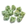 Dice<Green / Dark Green: Marble d10 Dice Set (10's) CHX 27209 - Miniature Marvels: Airplane Models & Painted Dice