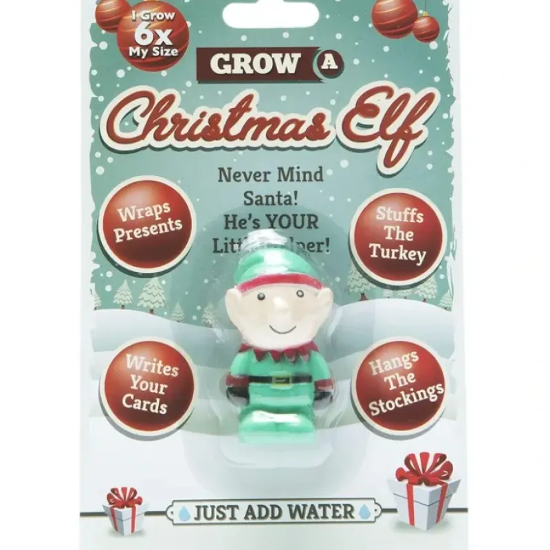 Egpull<Grow A Christmas Elf Toy - Just Add Water 600% Larger! Children Stocking Stuffer - Miniature Marvels: Airplane Models & Painted Dice
