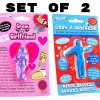 Egpull<Grow A Girlfriend & Boyfriend - COMBO SET - Funny GaG Joke Novelty - Miniature Marvels: Airplane Models & Painted Dice