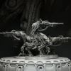 Miniature<Gun Drone Bundle - Miniature Marvels: Airplane Models & Painted Dice