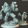 Miniature<Gunner and Flamtro - Miniature Marvels: Airplane Models & Painted Dice