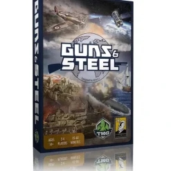 Board Game<Guns & Steel TTT 3011 - Miniature Marvels: Airplane Models & Painted Dice
