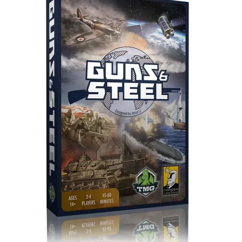 Board Game<Guns & Steel TTT 3011 - Miniature Marvels: Airplane Models & Painted Dice