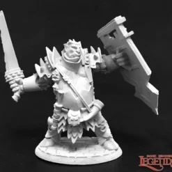 Miniature<Half-Ogre Fighter: Dark Heaven Legends RPR 03761 - Miniature Marvels: Airplane Models & Painted Dice