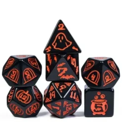 Shop All*Halloween 7-Set of Dice - Miniature Marvels: Airplane Models & Painted Dice