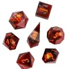 Shop All*Halloween Sharp Edged 7-Set RPG Dice - Miniature Marvels: Airplane Models & Painted Dice