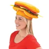 Egpull<HAMBURGER HAT - The Cheeseburger Cap Food-Prop-Halloween Funny Party Costume - Miniature Marvels: Airplane Models & Painted Dice