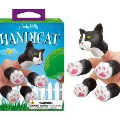 Egpull<HANDICAT - Cat Finger Tiny Hands Puppet Funny Toy - Archie McPhee - Miniature Marvels: Airplane Models & Painted Dice