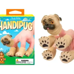 Egpull<HANDIPUG- Pug Puppy Dog Finger Tiny Hands Puppet Office Toy - Archie McPhee - Miniature Marvels: Airplane Models & Painted Dice