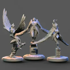 Miniature<Harpies Bundle - Miniature Marvels: Airplane Models & Painted Dice