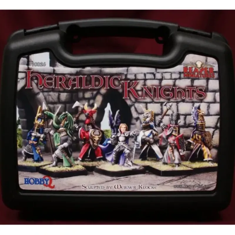 Miniature<Heraldic Knights: Boxed Set RPR 10026 - Miniature Marvels: Airplane Models & Painted Dice