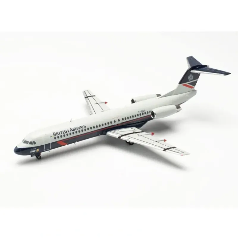 Airplane Model*Herpa 572262 1:200 British Airways Fokker F-100 F-GIOA - Miniature Marvels: Airplane Models & Painted Dice