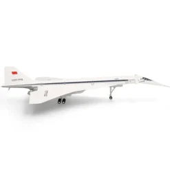 Airplane Model*Herpa Wings 556323-001 1:200 Aeroflot Tupolev TU-144D - Technik-Museum Sinsheim - Miniature Marvels: Airplane Models & Painted Dice