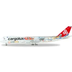 Shop All*Herpa Wings 558228 1:200 Cargolux Boeing 747 45th Anniversary 1:200 LX-VCM - Miniature Marvels: Airplane Models & Painted Dice