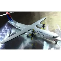 Airplane Model*Herpa Wings 552219 1:200 Delta ATR-72 - Miniature Marvels: Airplane Models & Painted Dice