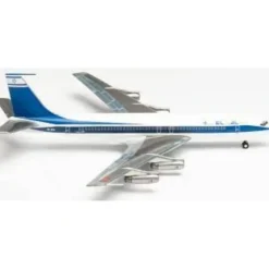 Airplane Model*Herpa Wings 571432 1:200 El Al Boeing 707-400 - Miniature Marvels: Airplane Models & Painted Dice