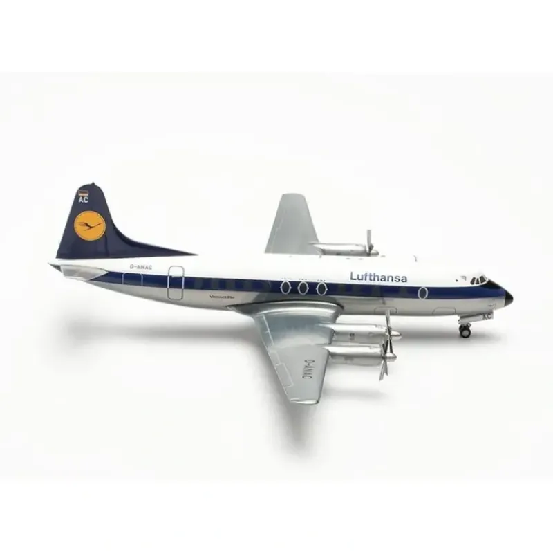 Airplane Model*Herpa Wings 572255 1:200 Lufthansa Viscount 814 - Miniature Marvels: Airplane Models & Painted Dice