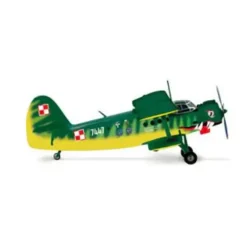 Airplane Model*Herpa Wings 553964 ntonov An-2 Colt Polish Air Force, #7447 Der Wiener - Miniature Marvels: Airplane Models & Painted Dice
