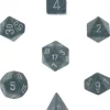 Dice<Hi Tech: Speckled Polyhedral Dice Set (7's)CHX 25340 - Miniature Marvels: Airplane Models & Painted Dice