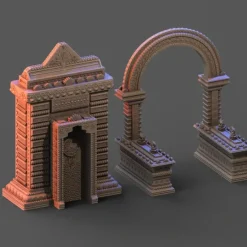 Shop All*Hindu Altar Gate - Miniature Marvels: Airplane Models & Painted Dice