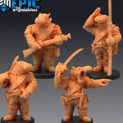 Miniature*Hippo Soldiers - Miniature Marvels: Airplane Models & Painted Dice