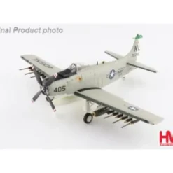 Airplane Model*Hobby Master HA2920 1:72 A-1H Skyraider Last Combat Mission, VA-25, USS Coral Sea, 1967 - Miniature Marvels: Airplane Models & Painted Dice
