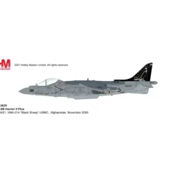 Airplane Model*Hobby Master HA2629 1:72 Av-8B Harrier II Plus "Black Sheep" - Miniature Marvels: Airplane Models & Painted Dice