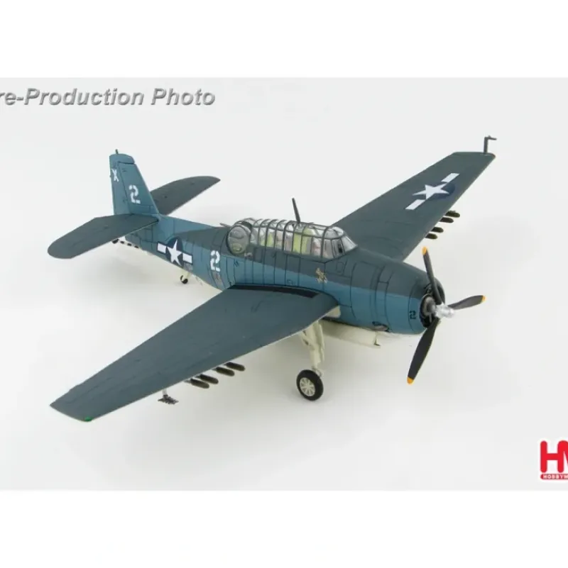Airplane Model*Hobby Master HA1221 1:72 TBM-1C Avenger "Barbara III" White 2 VT-51, USS San Jacinto, 1944 - Miniature Marvels: Airplane Models & Painted Dice