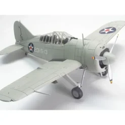 Airplane Model*Hobby Master HA7003 1:48 USN Brewster F2-A2 Buffalo VS-201 - Miniature Marvels: Airplane Models & Painted Dice