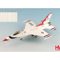 Airplane Model*Hobby Master HA38039B 1:72 F-16C Thunderbirds USAF, RIAT 2017 (w/No.1 to No.6 decals) - Miniature Marvels: Airplane Models & Painted Dice