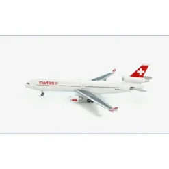 Airplane Model*Hobby Master HL1202 1:200 McDonnell Douglas MD-11-5 Swiss International Airlines "HB-IWE" - Miniature Marvels: Airplane Models & Painted Dice