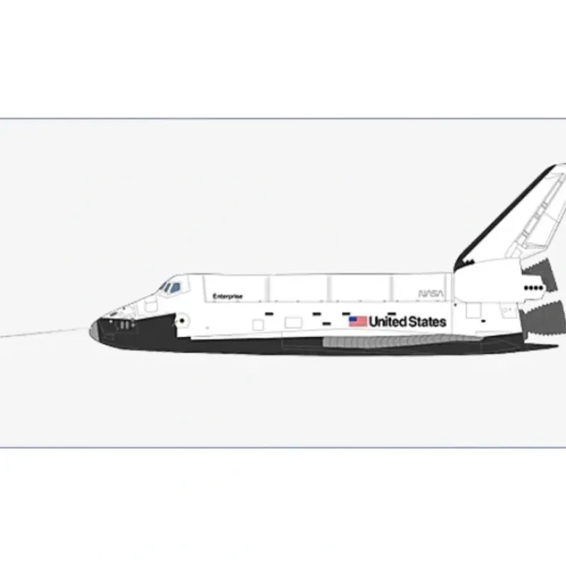 Airplane Model*Hobby Master HL1408 1:200 Space Shuttle "Enterprise" - Miniature Marvels: Airplane Models & Painted Dice