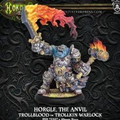 Miniature<Horgle the Anvil: Trollbloods - Warlock PIP 71107 - Miniature Marvels: Airplane Models & Painted Dice