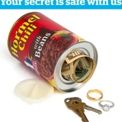 Egpull<Hormel Chili with Beans Secret Safe - Decoy Security Bank - Cash Coin Jewelry - Miniature Marvels: Airplane Models & Painted Dice