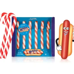 Egpull<Hot Dog Candy Canes - NASTY!! Gag Prank Joke Christmas Gift - Archie McPhee - Miniature Marvels: Airplane Models & Painted Dice