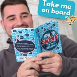 Egpull<HOW TO SWEAR (in 96 Languages) Hardcover Book - Hysterical Travel Gag Joke Gift - Miniature Marvels: Airplane Models & Painted Dice
