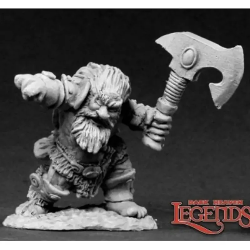 Miniature<Hulgrif, Dwarf Barbarian: Dark Heaven Legends RPR 03434 - Miniature Marvels: Airplane Models & Painted Dice