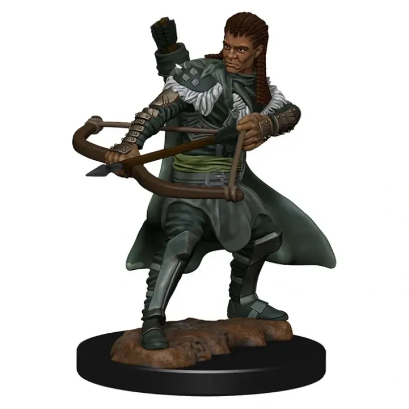 Miniature<Human Ranger Male: Premium Figures - D&D Icons of the Realms WZK 93030 - Miniature Marvels: Airplane Models & Painted Dice