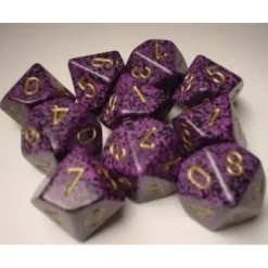 Dice<Hurricane: Speckled d10 Dice Set (10's) CHX 25117 - Miniature Marvels: Airplane Models & Painted Dice