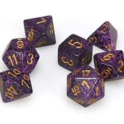 Dice<Hurricane: Speckled Polyhedral Dice Set (7's) CHX 25317 - Miniature Marvels: Airplane Models & Painted Dice