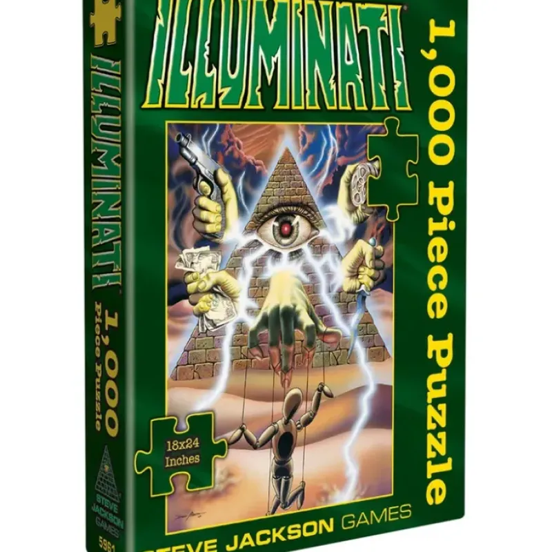 Board Game<Illuminati: 1000 Piece Puzzle SJG 5961 - Miniature Marvels: Airplane Models & Painted Dice