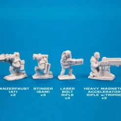 Miniature<Infantry, Light (Heavy Weapons) - CAV: Strike Operations RPR 72245 - Miniature Marvels: Airplane Models & Painted Dice