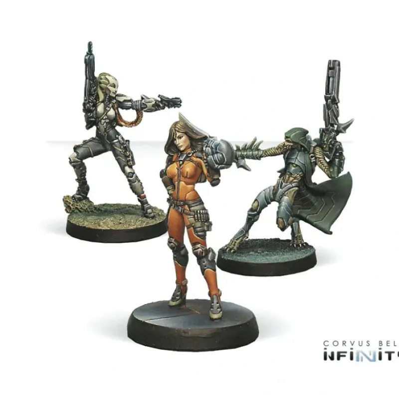 Miniature<Infinity: Dire Foes Mission Pack 5 - Viral Outbreak CVB 280005-0447 - Miniature Marvels: Airplane Models & Painted Dice