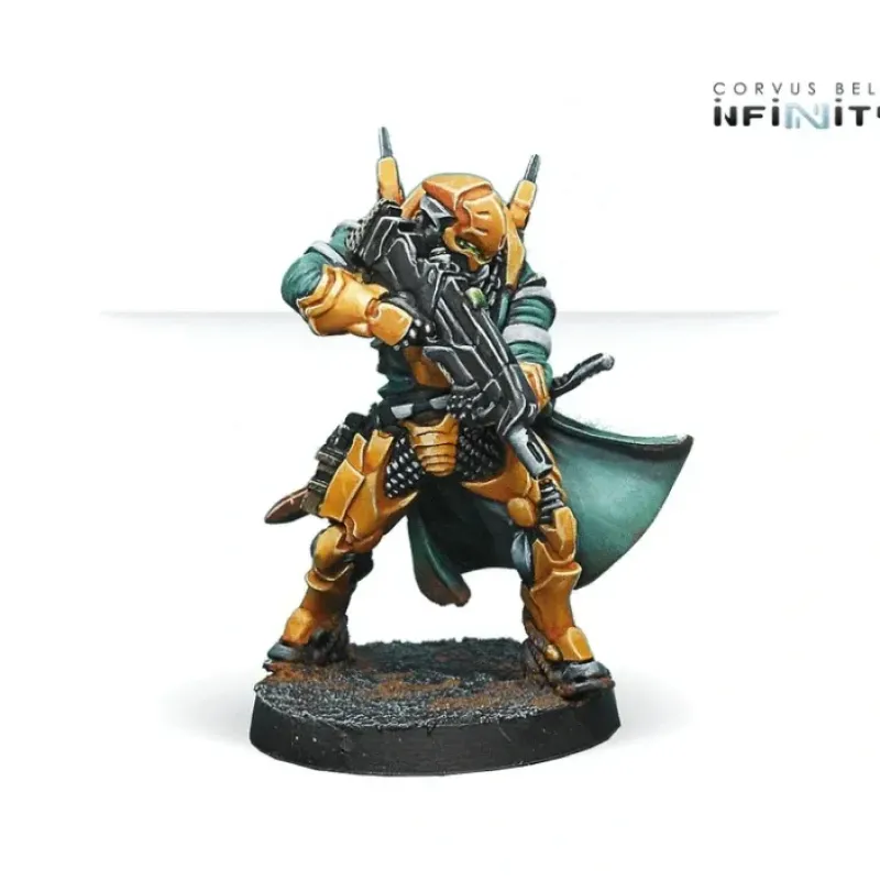 Miniature<Infinity: Yu Jing - Hsien Warrirors (Multi Rifle) CVB 280389-0623 - Miniature Marvels: Airplane Models & Painted Dice