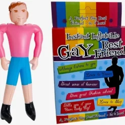 Egpull<INFLATABLE GAY BEST FRIEND Blow Up Doll - Pride LGBT Inflate Gift Man in a Box! - Miniature Marvels: Airplane Models & Painted Dice