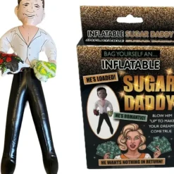 Egpull<INFLATABLE SUGAR DADDY - Handsome Boyfriend Blow Up Novelty Doll - He's Loaded! - Miniature Marvels: Airplane Models & Painted Dice