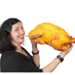 Egpull<INFLATABLE TURKEY - Thanksgiving Blow Up Decoration Gag Joke Gift- Archie McPhee - Miniature Marvels: Airplane Models & Painted Dice